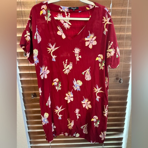 Madewell Floral Dress or Coverup- large - Picture 2 of 7